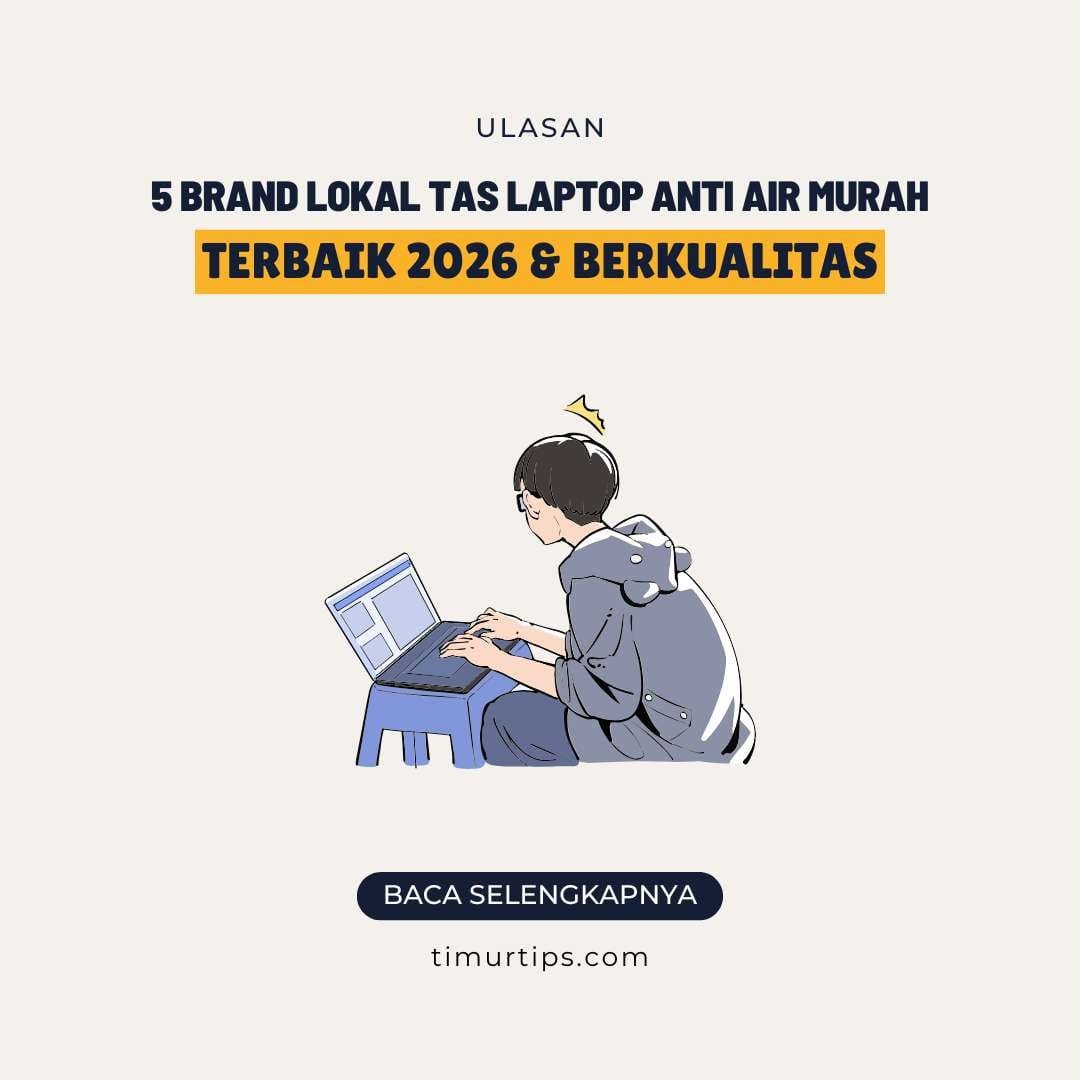 5 Brand Lokal Tas Laptop Anti Air Murah Terbaik 2026 & Berkualitas