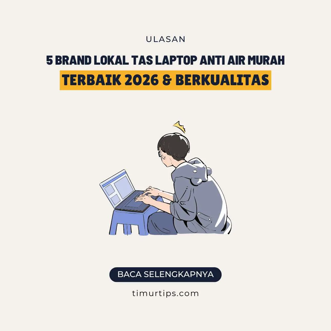5 Brand Lokal Tas Laptop Anti Air Murah Terbaik 2026 & Berkualitas